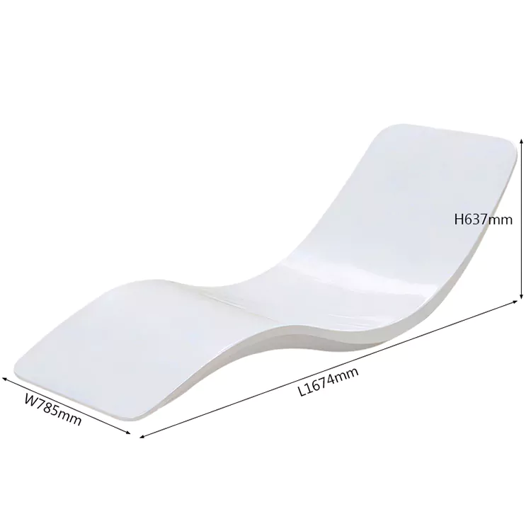 S Shaped All Weather FRP Daybed