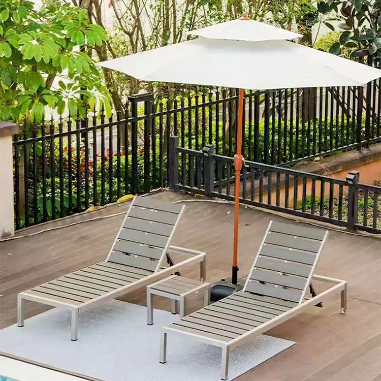 Commercial Outdoor Sun Lounger for Hotel and Resort